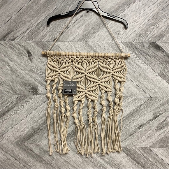 Boho Macrame Wall Hanging Tapestry Woven Decor NEW - Picture 2 of 7